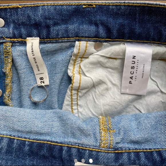 PacSun two toned button fly jeans size 28 - Picture 3 of 3